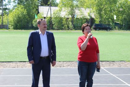 Спортивные многофункциональные площадки открыли в посёлке Юбилейном и селе Алымовка Киренского района